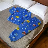 Пушистая детская пижама для мальчика Машинки