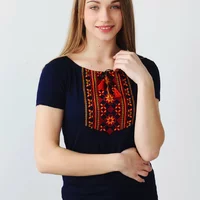 Вишита жіноча футболка КОЛОРИТ а-11