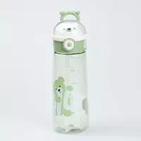Пляшка для води Nice 620 мл із кришкою фліп топ на защіпці, зелений