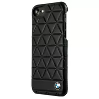 BMW Embossed Hexagon Real Leather Hard Case iPhone 7 Plus ; 8 Plus Black