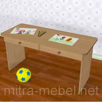 Стол двухместный детский с ящиками (1100*450*h)