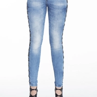 Женские голубые джинсы слимы CIPO & BAXX