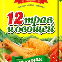Приправа 12 трав и овощей куриная 80 г ТМ "Впрок"