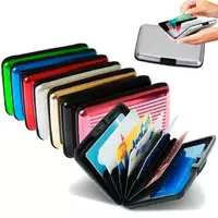 Кошелек для хранения банковских карточек с алюминиевой вставкой Aluma Wallet
