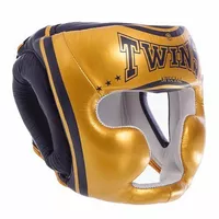Шлем боксерский с полной защитой FHGL-3-TW Twins  L Золото-синий (37426104)