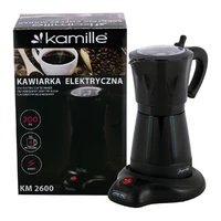 Кофеварка электрическая гейзерная Kamille 300мл из алюминия KM-2600