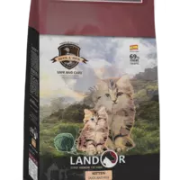 LANDOR Повнораціонний сухий корм для кошенят Качка з рисом 2 кг