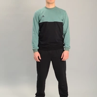 Чоловічий спортивний костюм із світшотом adidas м'ятно-чорний, Ростовка (4 шт)