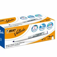 Набор маркеров для досок сухостираемых BIC Velleda 1741 1.6 мм 12 шт Синие (3086121741067)