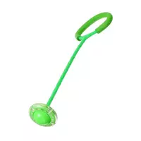 Нейроскакалка на одну ногу со светящимся роликом - Зеленая