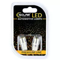 Светодиодные LED автолампы SOLAR Premium Line 24V T10 W2.1x9.5d 1SMD 1W white блистер 2шт (SL2532)