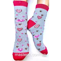 Шкарпетки дитячі Хома18-20 дівчинка сердечка по всьому носку 2084