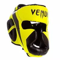 Шлем боксерский с полной защитой BO-7041 Zelart  S Лимонно-черный (37429473)