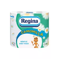 Туалетная бумага regina camomile fsc ромашка 18 м 150 открывов 3 слоя 4 рулона (8004260438513)