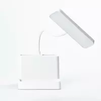 Настільна лампа світлодіодна акумуляторна з органайзером, білий